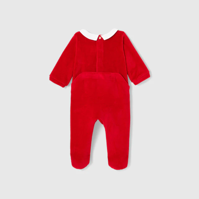 Christmas footed pyjamas for baby boys