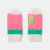 Girl colour block mittens