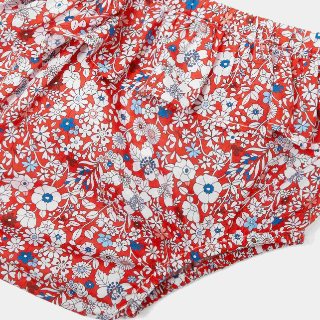 Baby girl Liberty print nappy cover