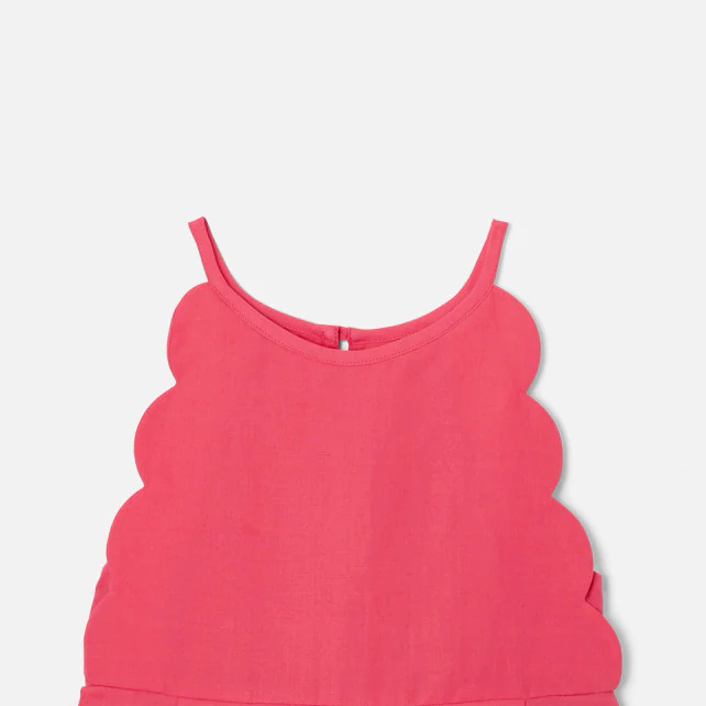 Girls’ scalloped dress