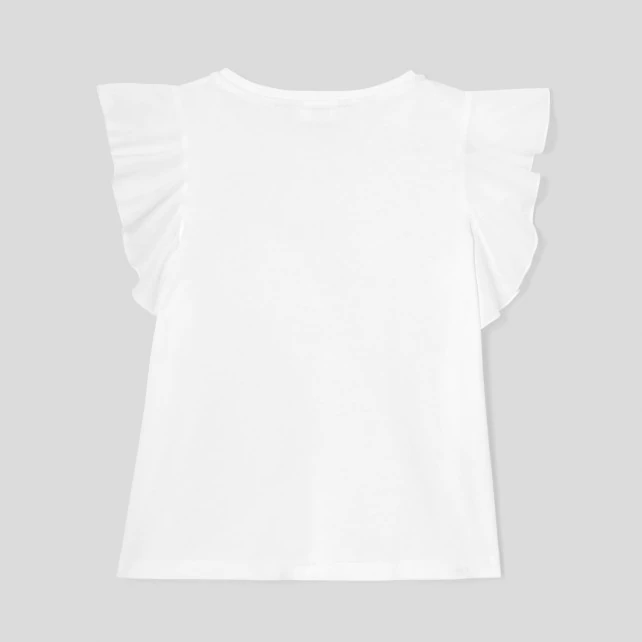 Girl ruffled T-shirt