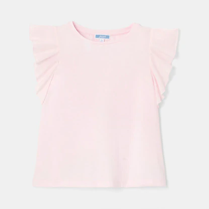 Girl ruffled T-shirt