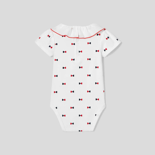 Toddler girl short-sleeved bodysuit