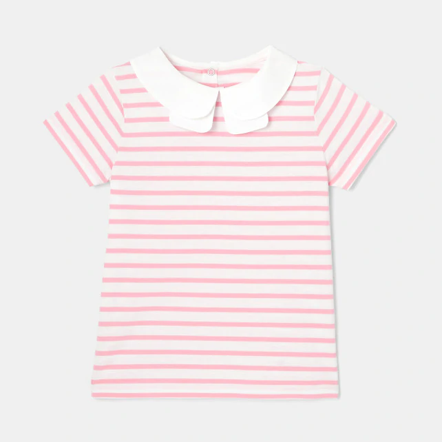 Girl striped polo shirt