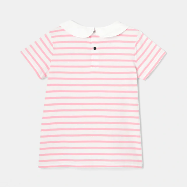 Girl striped polo shirt