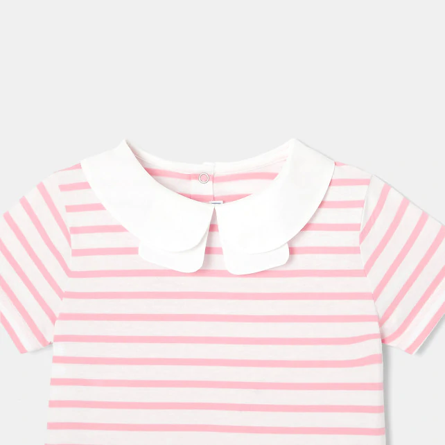 Girl striped polo shirt