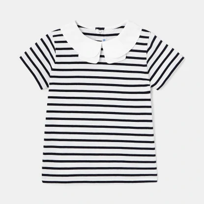 Girl striped polo shirt