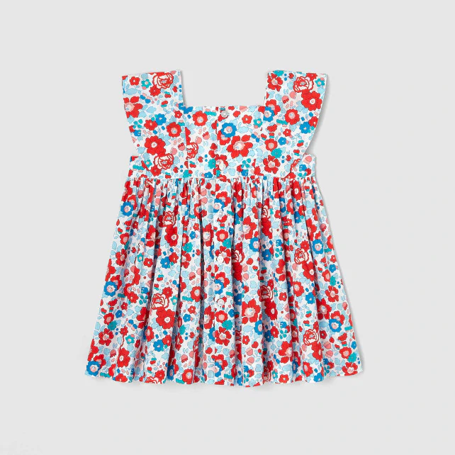 Toddler girl Liberty print dress