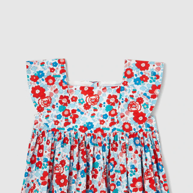 Toddler girl Liberty print dress