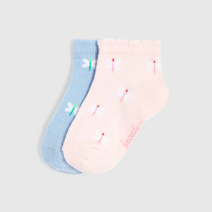 Toddler girl sock duo