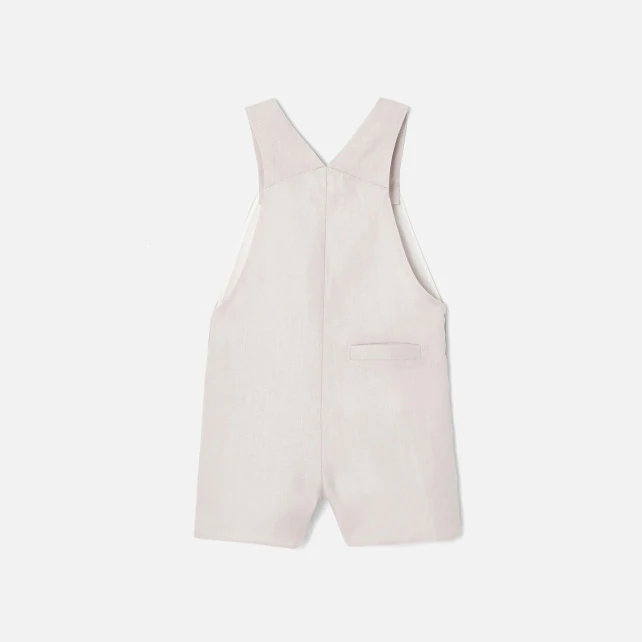 Toddler boy linen dungarees