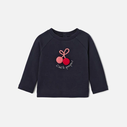 Toddler girl cotton sweatshirt