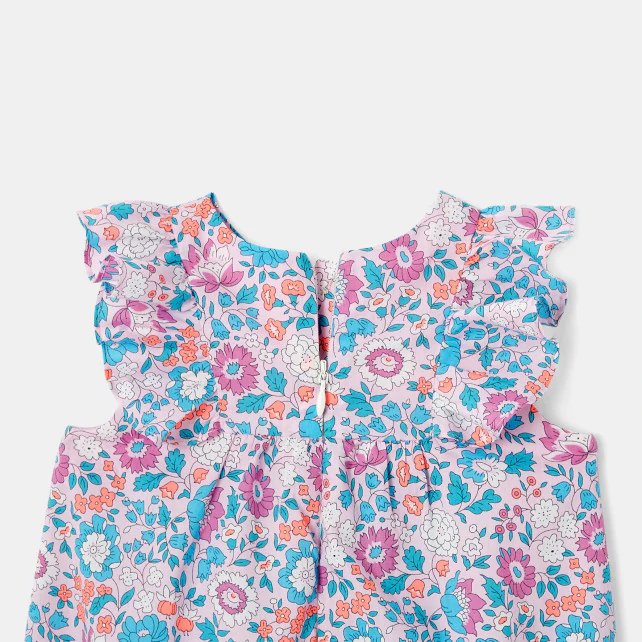 Toddler girl Liberty print onesie