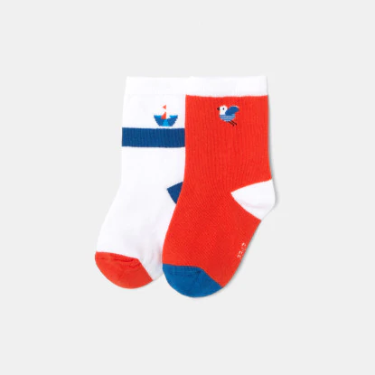 Toddler boy sock duo