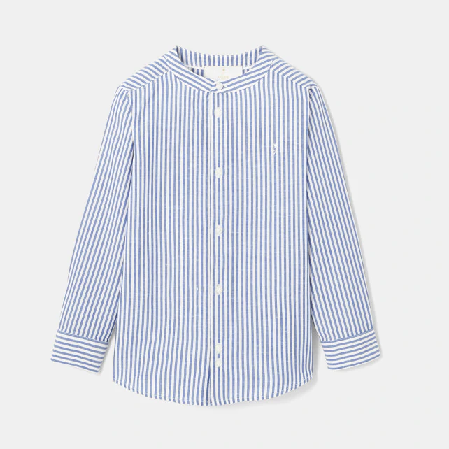 Boy button-down shirt with Mandarin collar