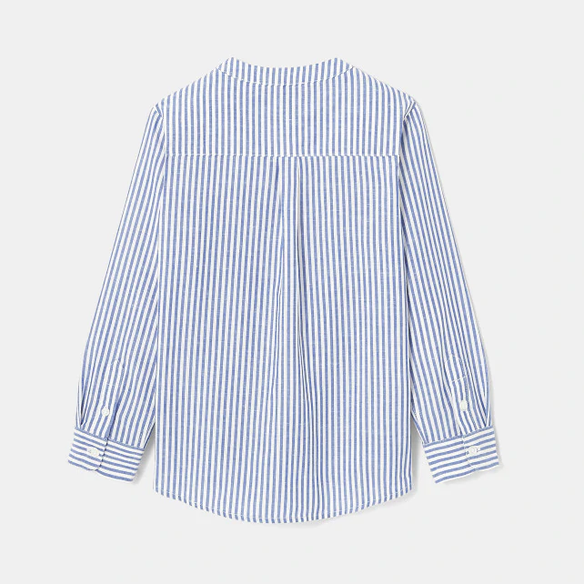 Boy button-down shirt with Mandarin collar