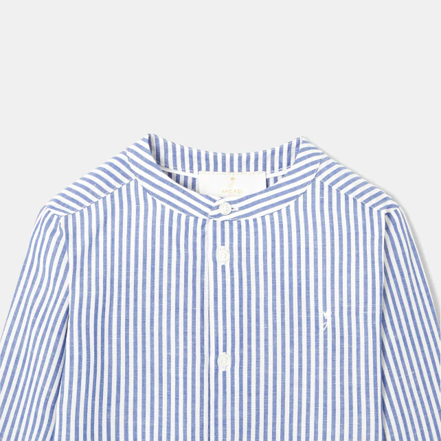 Boy button-down shirt with Mandarin collar