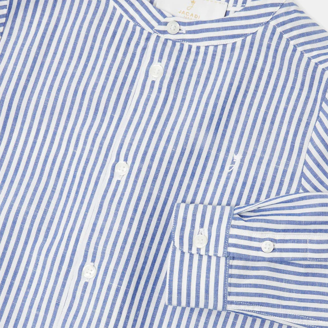 Boy button-down shirt with Mandarin collar