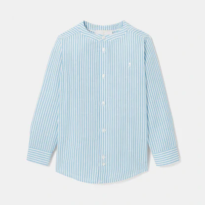 Boy button-down shirt with Mandarin collar