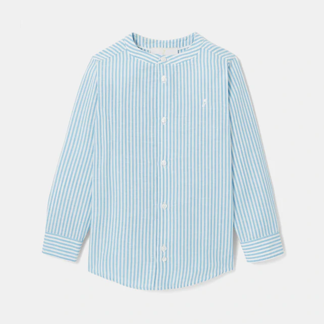 Boy button-down shirt with Mandarin collar