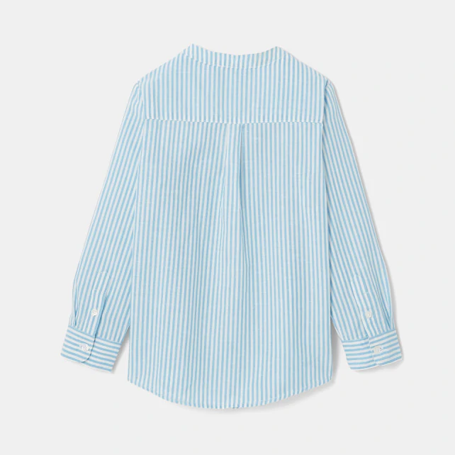 Boy button-down shirt with Mandarin collar