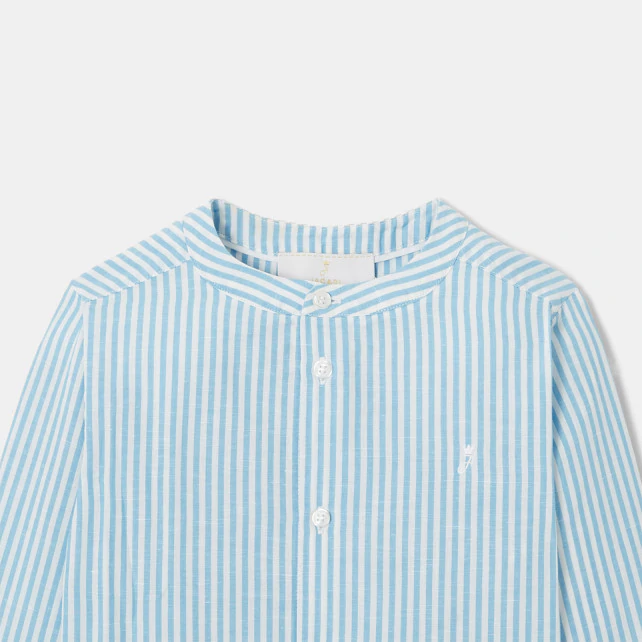 Boy button-down shirt with Mandarin collar