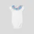 Toddler girl bodysuit with ruffled collar