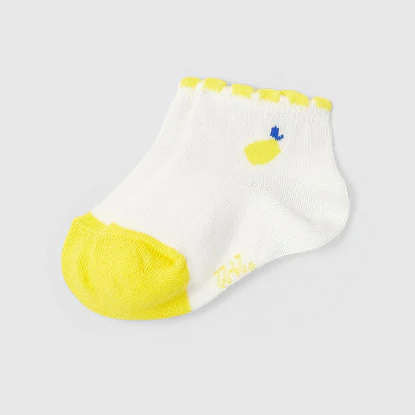 Toddler girl Intarsia lemon socks