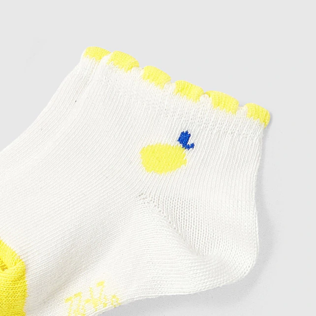 Toddler girl Intarsia lemon socks