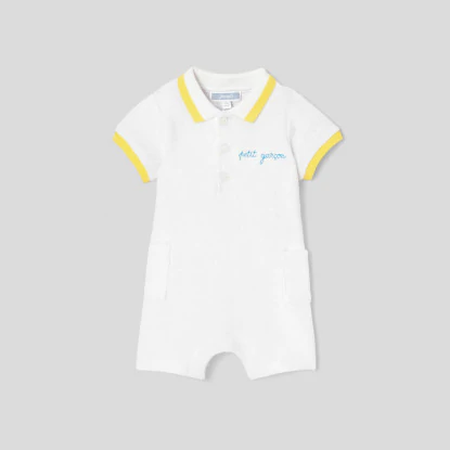 Baby boy terry onesie shorts