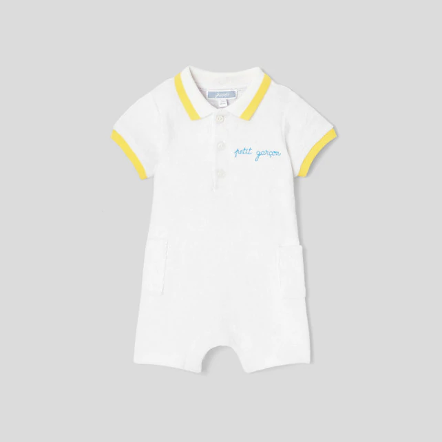 Baby boy terry onesie shorts