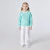 Girl polo shirt with scalloped collar