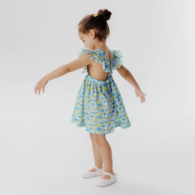 Toddler girl Liberty print dress