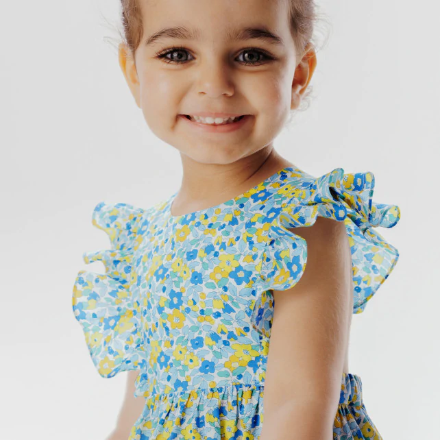 Toddler girl Liberty print dress