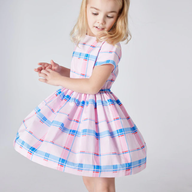 Girls’ checked dress