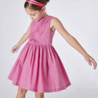 Girl origami pleated dress