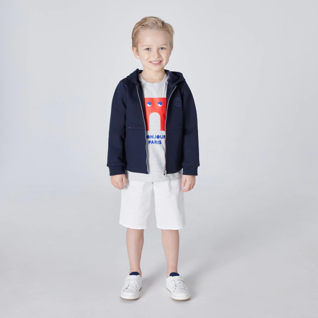 Boy zip-up sweatshirt