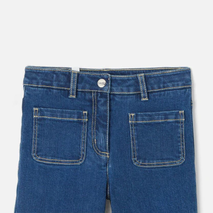 Girl wide legged jeans