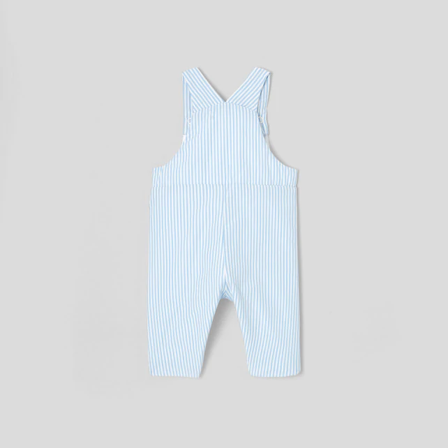 Baby boy striped dungarees