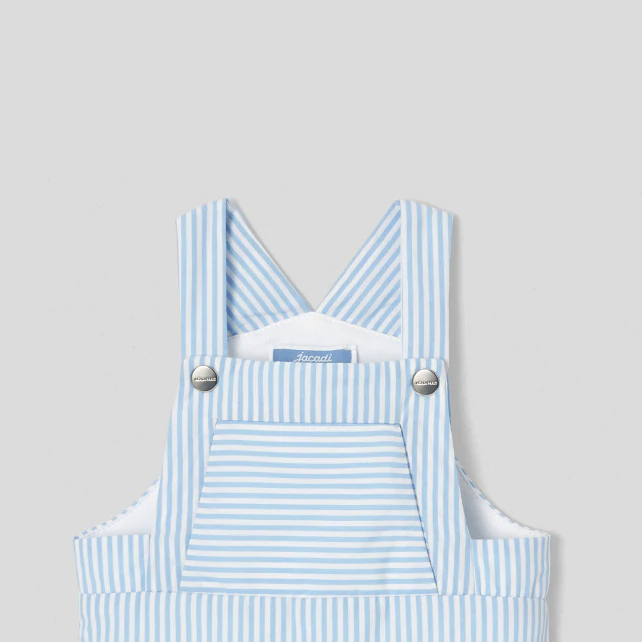 Baby boy striped dungarees