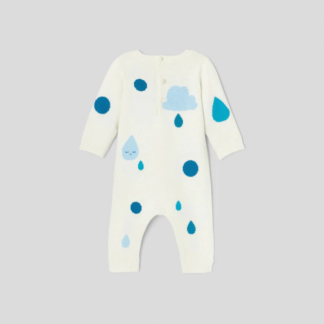 Baby girl wool onesie