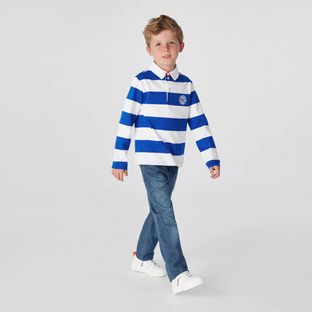 Boy long-sleeve polo shirt