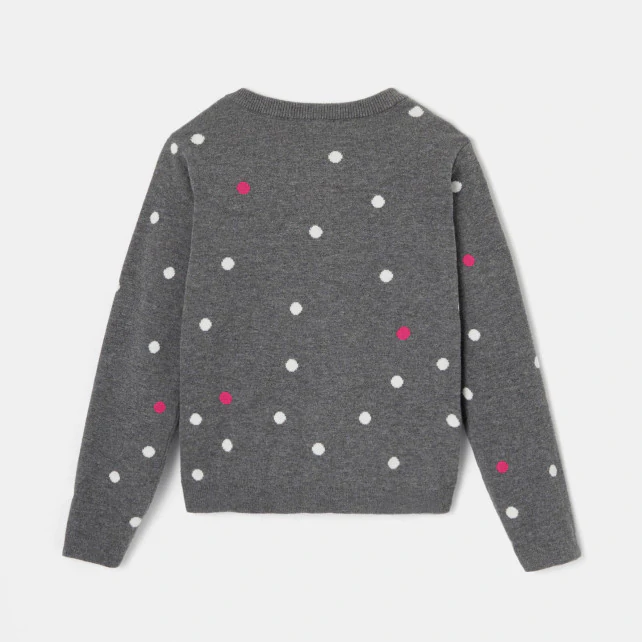 Girl polka dot cardigan