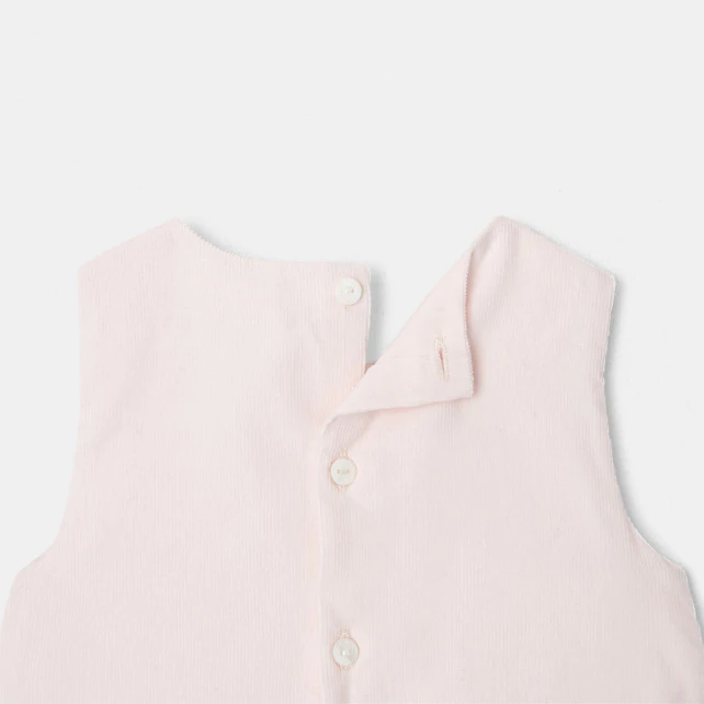 Baby girl velour pinafore dress