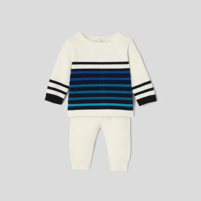 Baby boy knit ensemble