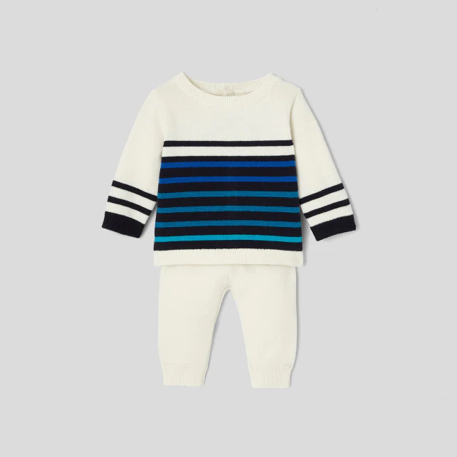 Baby boy knit ensemble