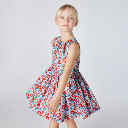 Girl Liberty print dress