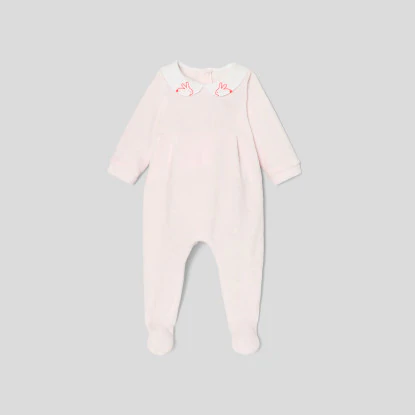 Baby girl velour pyjamas