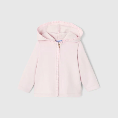 Baby girl zip-up sweatshirt