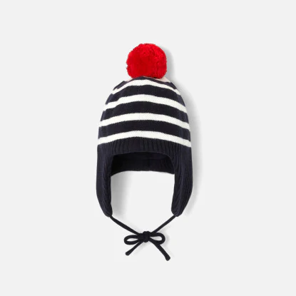 Baby boy striped beanie